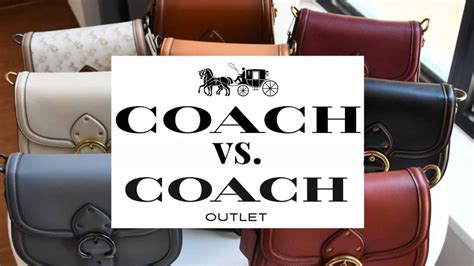 coach retail vs outlet